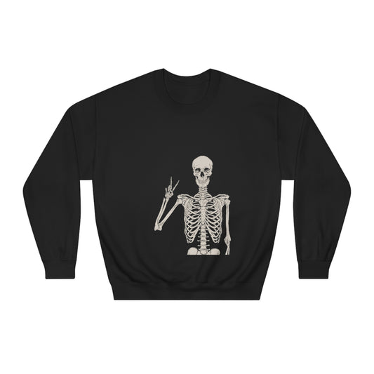 Peace Skeleton Crewneck Sweatshirt